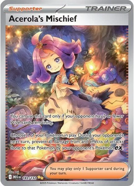 Acerola's Mischief 27/124 Mega Evolution Pokemon card