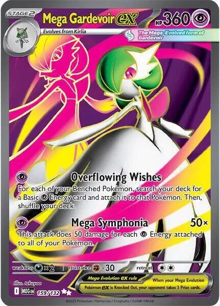 Mega Gardevoir ex 13/124 Mega Evolution Pokemon card