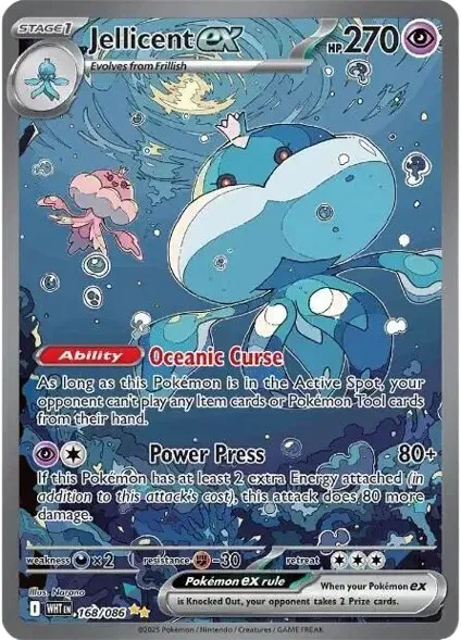 Jellicent ex 8/123 White Flare Pokemon card