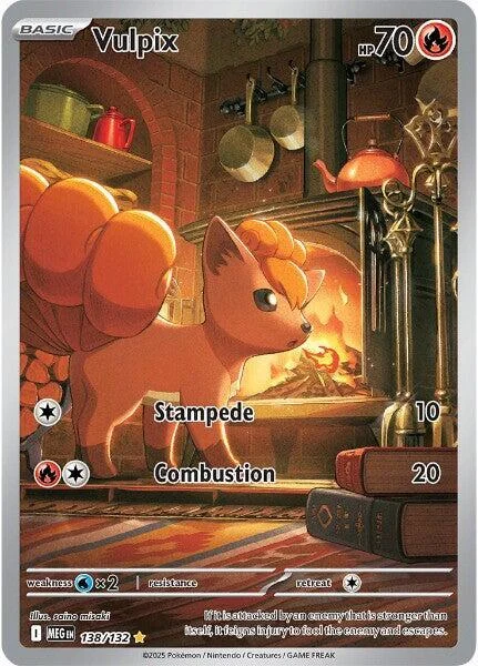 Vulpix 4/124 Mega Evolution Pokemon card