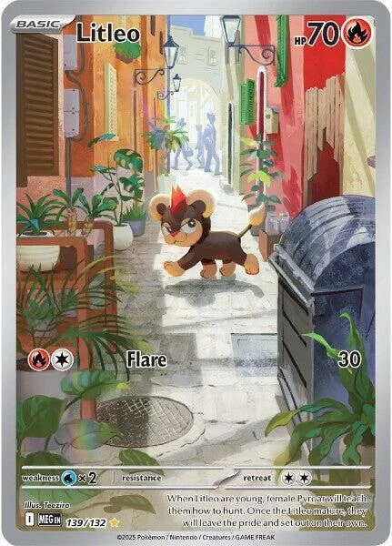 Litleo 6/124 Mega Evolution Pokemon card