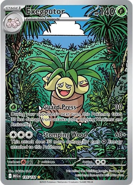 Exeggutor 3/124 Mega Evolution Pokemon card