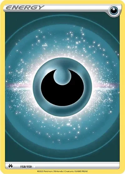 Darkness Energy (Texture Full Art) 3/129 Crown Zenith Pokemon card