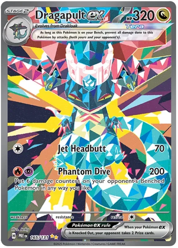 Dragapult ex 14/125 Prismatic Evolutions Pokemon card