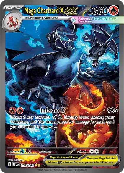 Mega Charizard X ex 4/124 Phantasmal Flames Pokemon card
