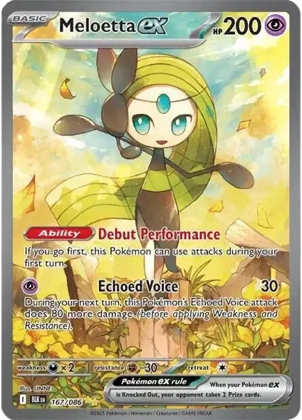 Meloetta ex 12/115 Black Bolt Pokemon card