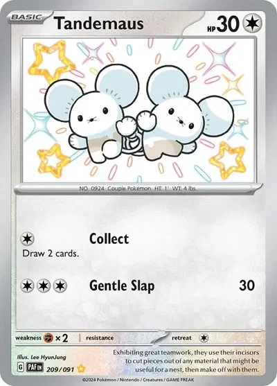 Tandemaus 15/124 Paldean Fates Pokemon card