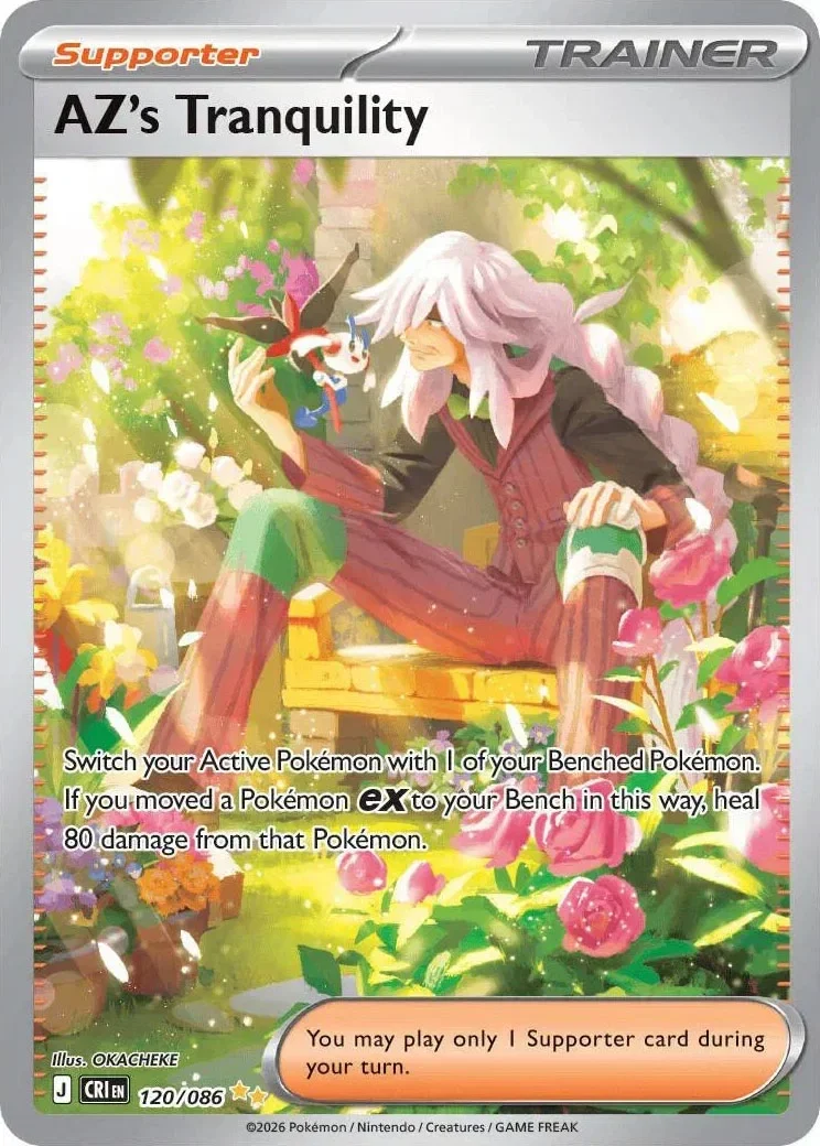 AZ's Tranquility 3/124 Chaos Rising Pokemon card