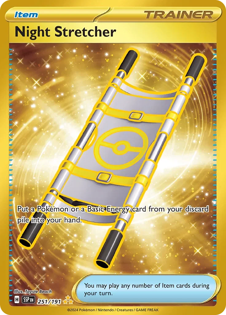 Night Stretcher 1/248 Surging Sparks Pokemon card