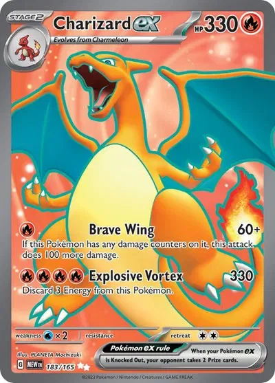 Charizard ex 13/151 Scarlet & Violet 151 Pokemon card