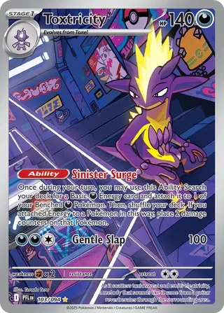 Toxtricity 12/124 Phantasmal Flames Pokemon card