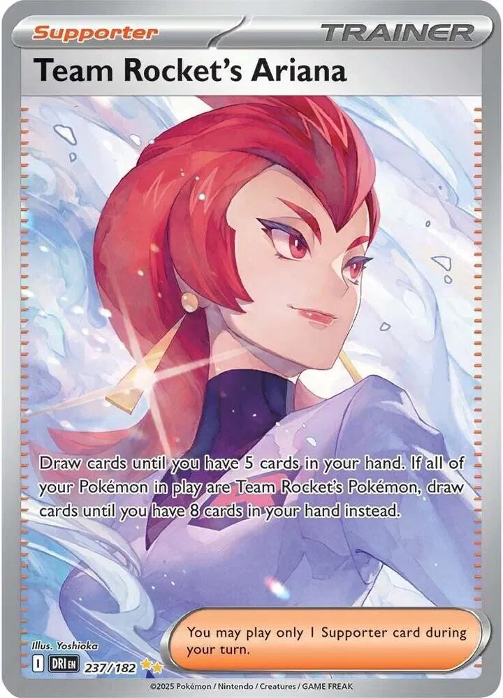 Team Rocket's Ariana 6/124 Destined Rivals Pokemon card