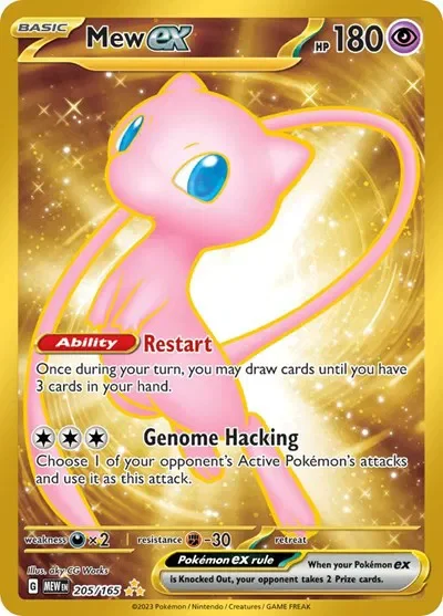Mew ex 18/151 Scarlet & Violet 151 Pokemon card