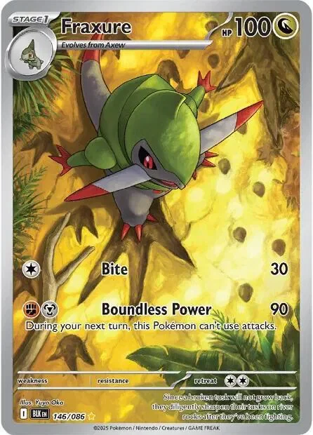 Fraxure 13/115 Black Bolt Pokemon card