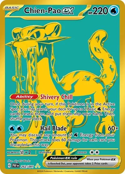 Chien-Pao 4/124 Paldean Fates Pokemon card