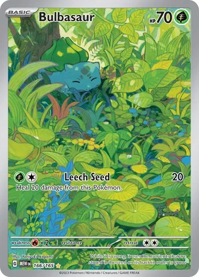 Bulbasaur 3/151 Scarlet & Violet 151 Pokemon card