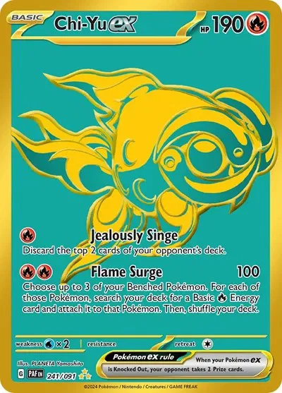 Chi-Yu 5/124 Paldean Fates Pokemon card
