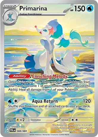 Primarina 24/124 Pitch Black Pokemon card