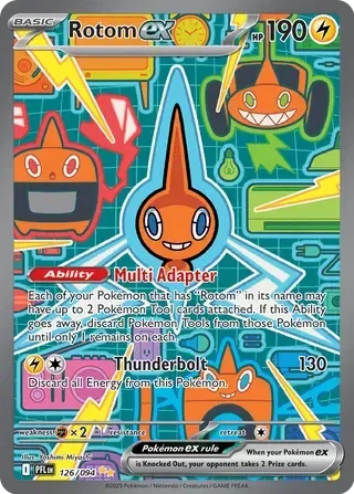 Rotom ex 5/124 Phantasmal Flames Pokemon card