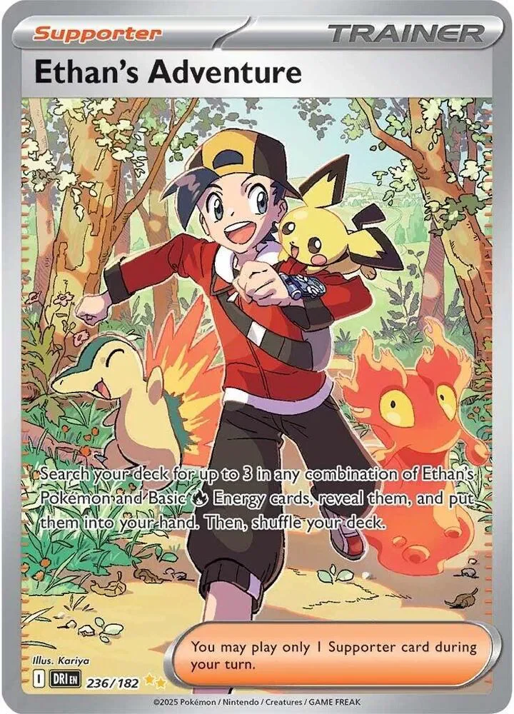 Ethan's Adventure 7/124 Destined Rivals Pokemon card