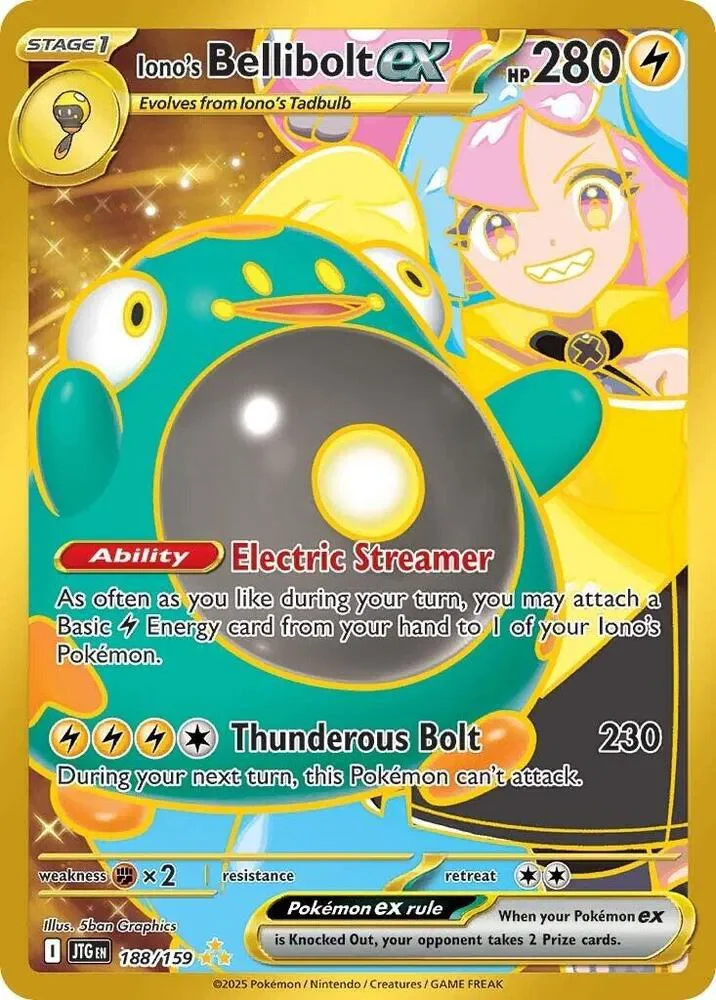 Iono's Bellibolt ex 3/119 Journey Together Pokemon card