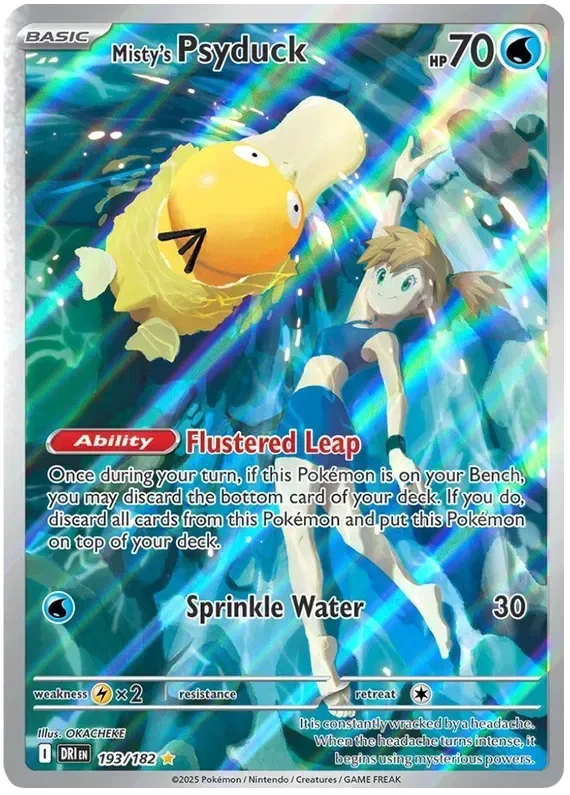 Misty's Psyduck 15/124 Destined Rivals Pokemon card