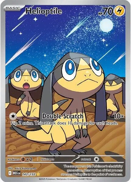 Helioptile 7/124 Mega Evolution Pokemon card
