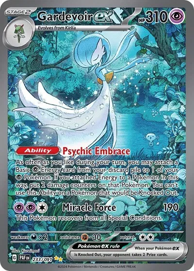 Gardevoir ex 11/124 Paldean Fates Pokemon card