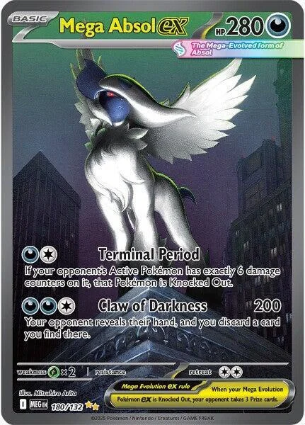 Mega Absol ex 24/124 Mega Evolution Pokemon card
