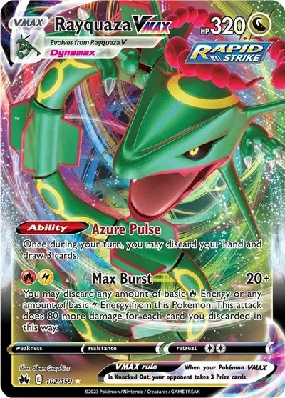Rayquaza VMAX 16/129 Crown Zenith Pokemon card