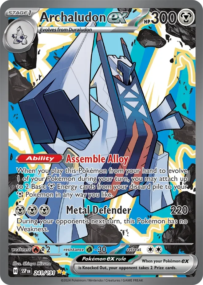Archaludon ex 11/248 Surging Sparks Pokemon card