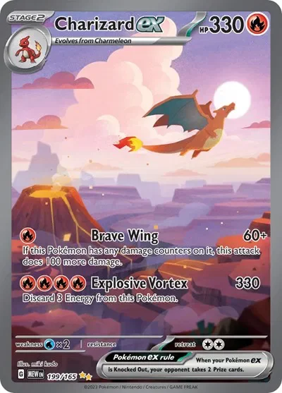 Charizard ex 12/151 Scarlet & Violet 151 Pokemon card