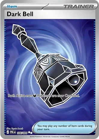 Dark Bell 14/124 Pitch Black Pokemon card