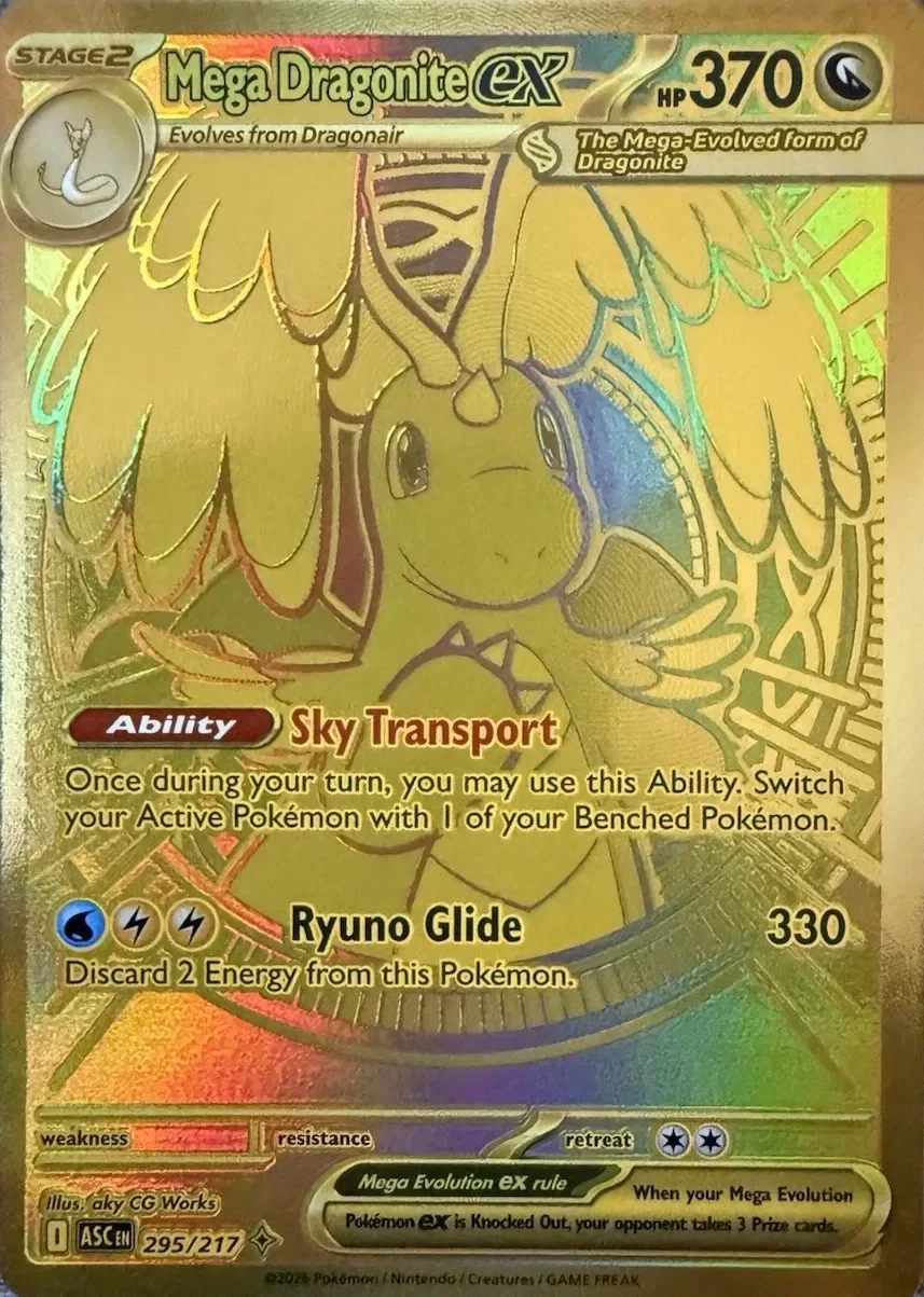 Mega Dragonite ex 14/124 Ascended Heroes Pokemon card
