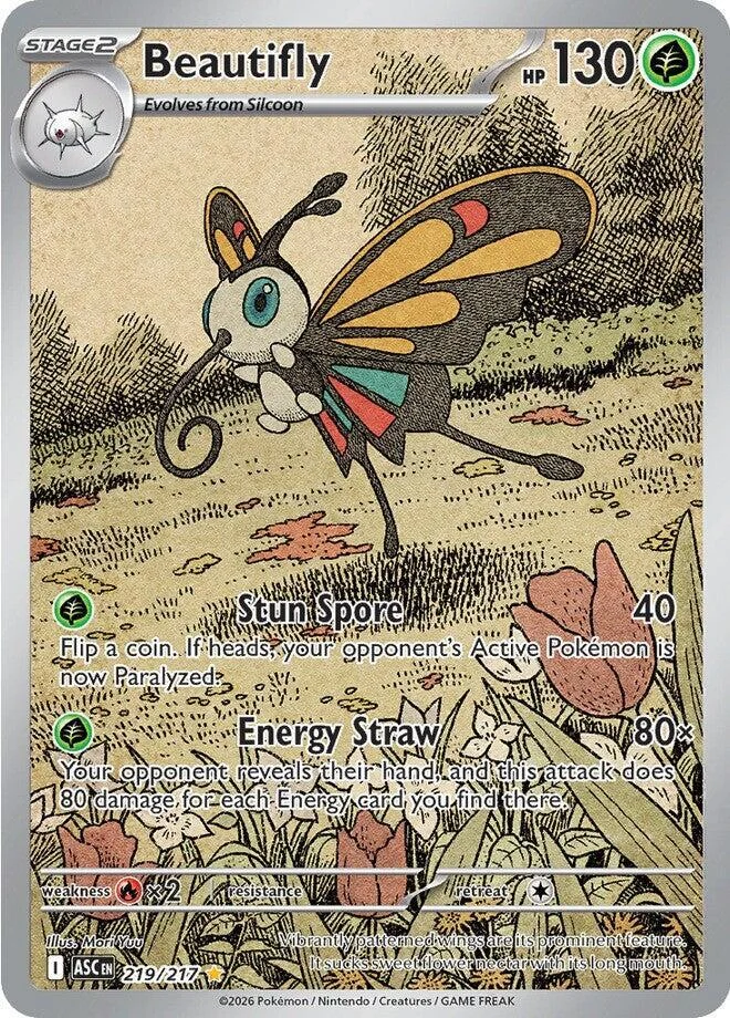 Beautifly 11/124 Ascended Heroes Pokemon card