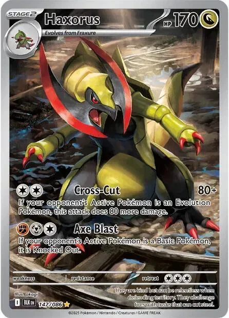 Haxorus 14/115 Black Bolt Pokemon card