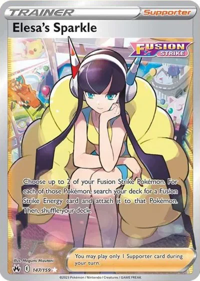 Elesa's Sparkle 4/129 Crown Zenith  Pokemon card