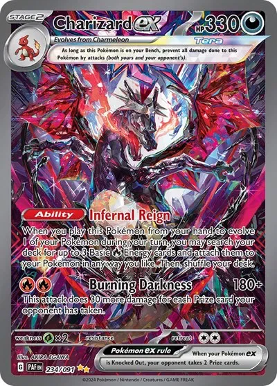 Charizard ex 10/124 Paldean Fates Pokemon card