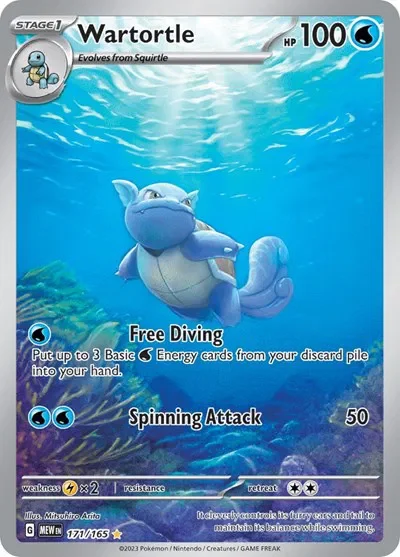 Wartortle 8/151  Scarlet & Violet 151 Pokemon card