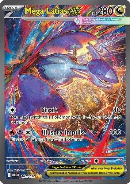 Mega Latias ex 25/124 Mega Evolution Pokemon card