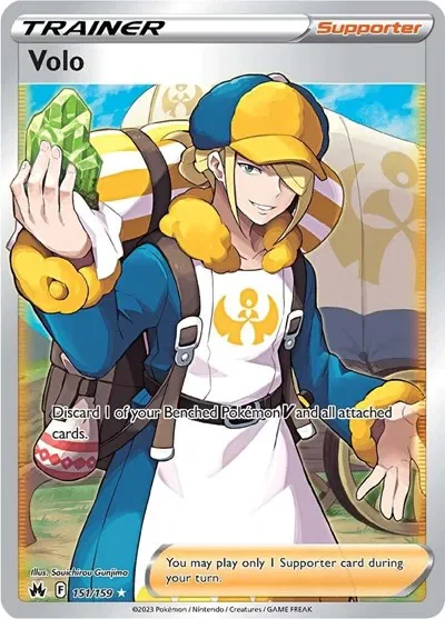 Volo (Full Art) 11/129 Crown Zenith Pokemon card