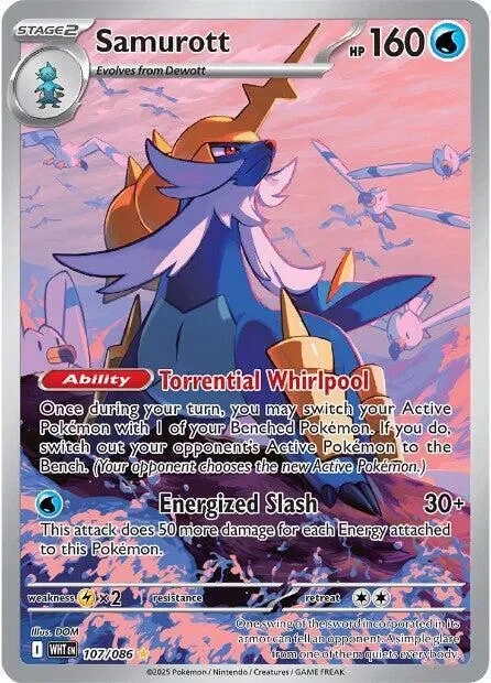 Samurott 11/123 White Flare Pokemon card