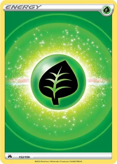 Grass Energy (Texture Full Art) 10/129 Crown Zenith Pokemon card