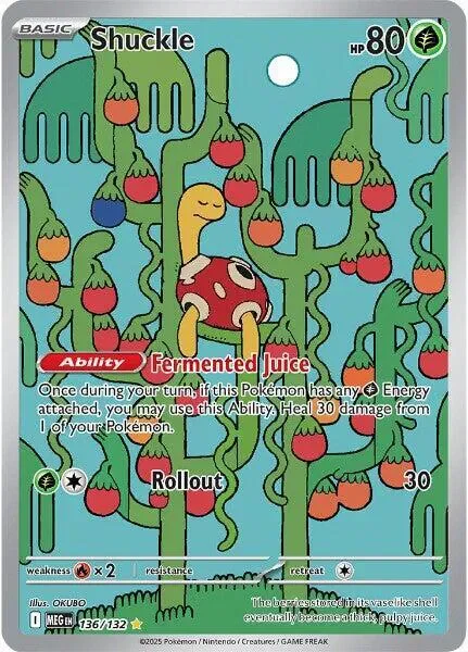 Shuckle 6/124 Mega Evolution Pokemon card