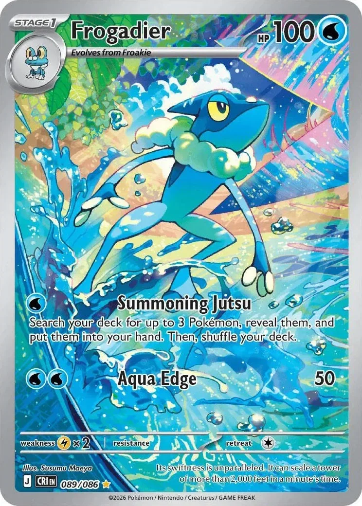 Frogadier 10/124 Chaos Rising  Pokemon card