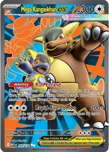 Mega Kangaskhan ex 17/124 Mega Evolution Pokemon card