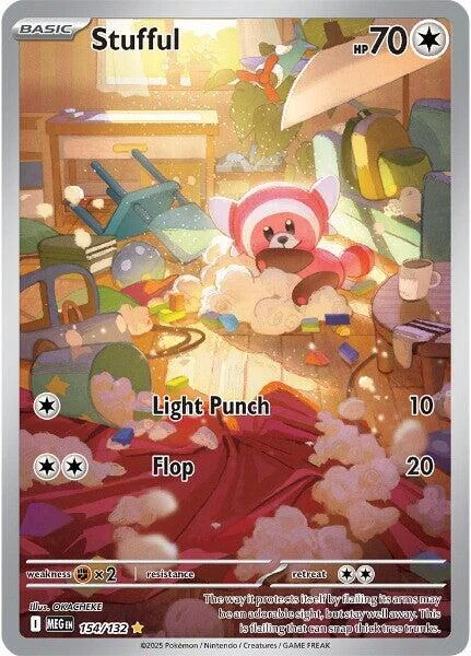 Stufful 11/124 Mega Evolution Pokemon card