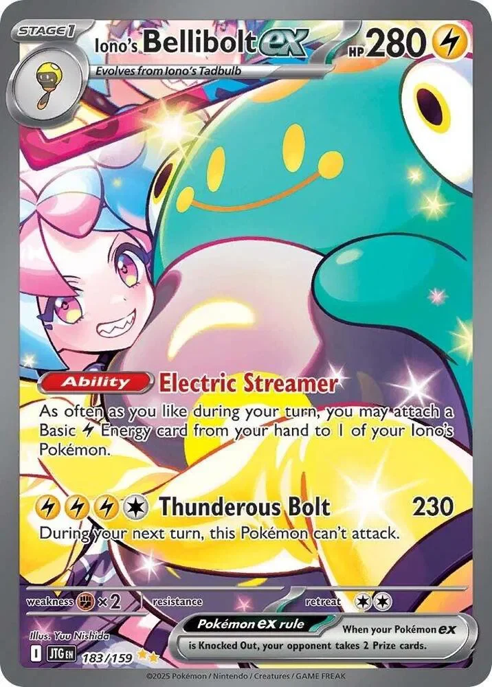 Iono's Bellibolt ex 8/119 Journey Together Pokemon card