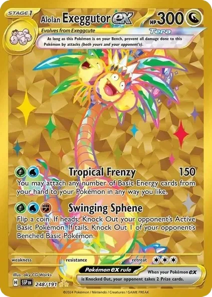 Alolan Exeggutor ex 4/248 Surging Sparks Pokemon card