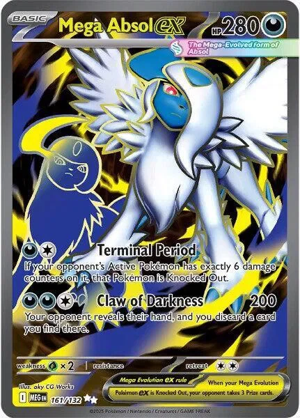 Mega Absol ex 15/124 Mega Evolution Pokemon card